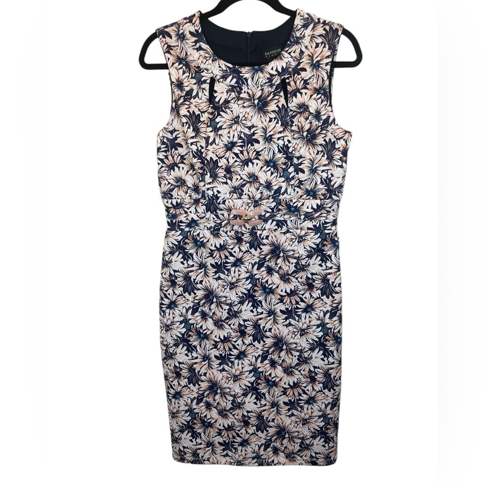 En Focus Floral Summer Elegant Sleeveless Dress Size 6